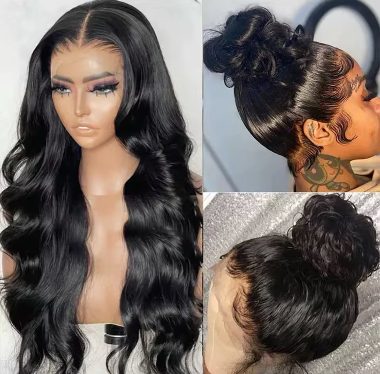 Perruque de luxe 100 % base soie & frontal HD – Raw Hair Body wave