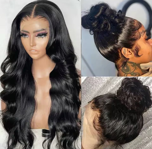 Perruque de luxe 100 % base soie & frontal HD – Raw Hair Body wave