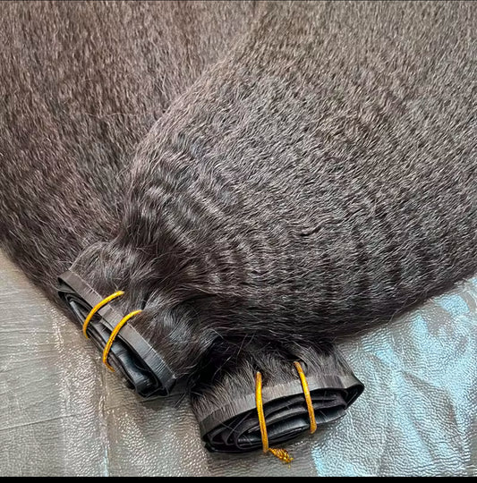 Bande de cheveux Raw hair Texture kinky straight