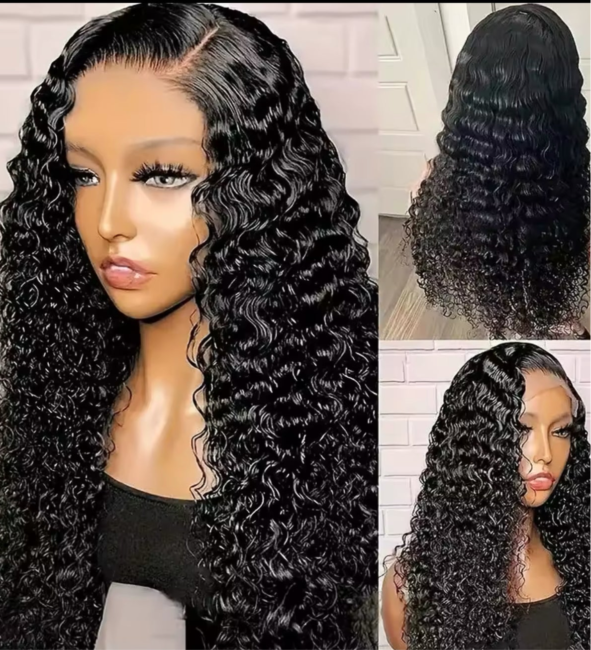 Perruque de luxe 100 % base soie & frontal HD – Raw Hair Deep wave
