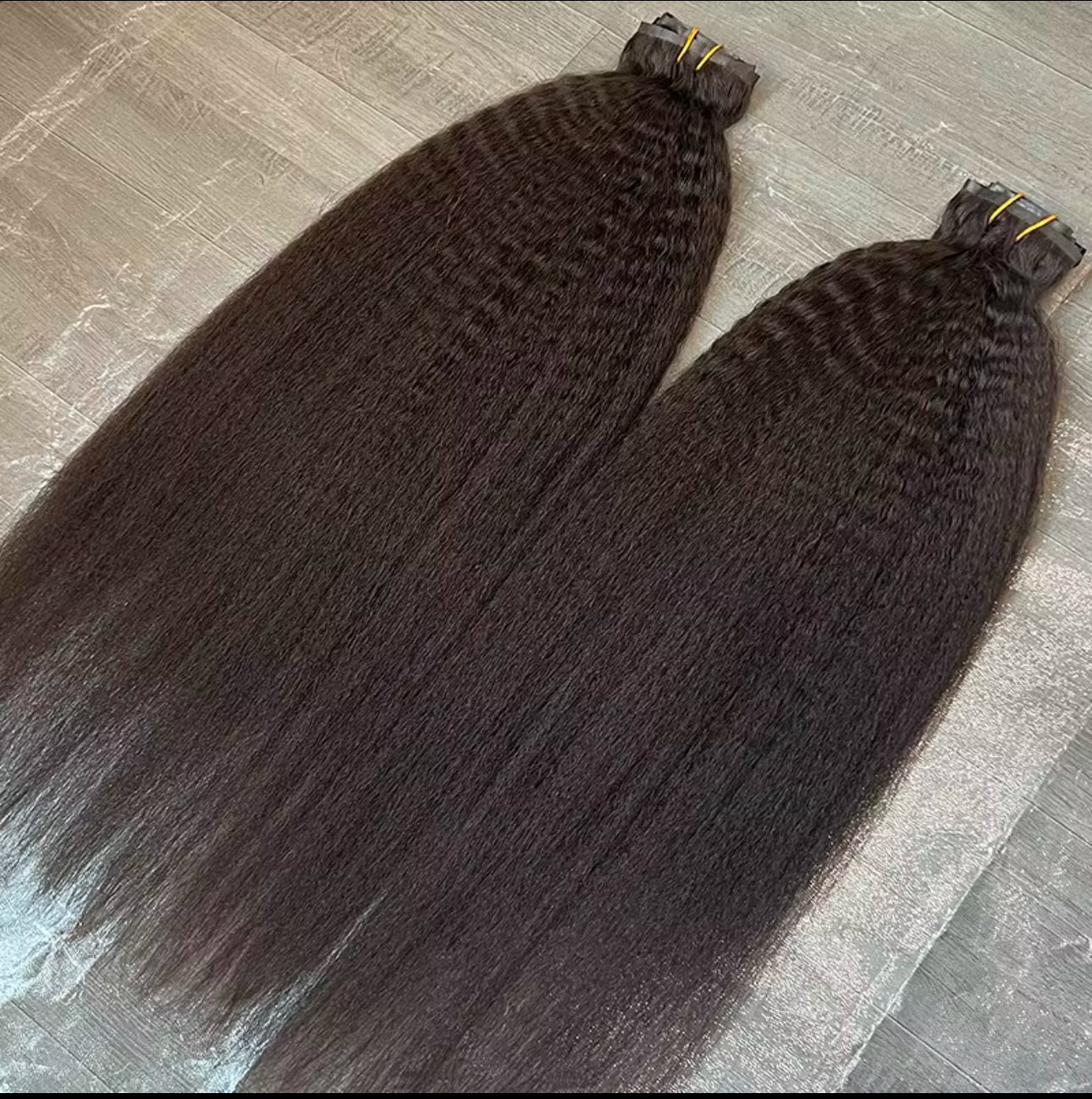 Bande de cheveux Raw hair Texture kinky straight